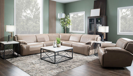 Ibiza III Leather Reclining Sectional