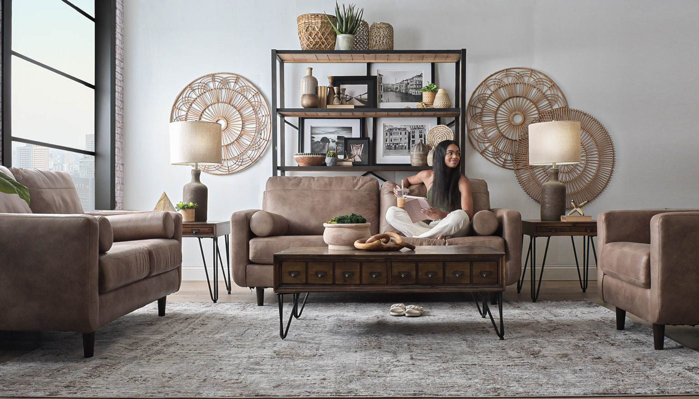 Mission Sofa & Loveseat