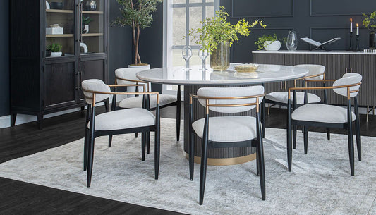 Finnely Dining Height Table & Jagger Black Frame Side Chairs
