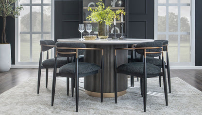 Finnely Dining Height Table & Jagger Black Frame Side Chairs